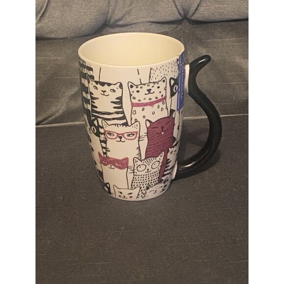 Cat Coffee Mug Casa Signature 5Inch  New - Picture 3 of 6